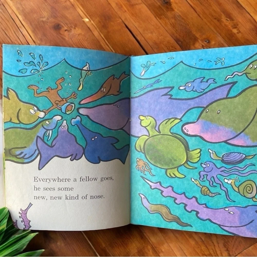 The Nose Book by Al Perkins - 1970 Bright and Early Book for Beginning Beginners